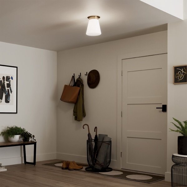 Kichler KL-ALBERS-F-T-CPZ - Plafonieră ALBERS, 1x E27, 40W, 230V, diam. 21,6 cm, bronz