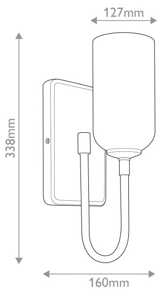 Kichler KL-SOLIA-1W-BNB - Aplica LED pentru baie SOLIA 1xG9/3W/230V IP44 crom