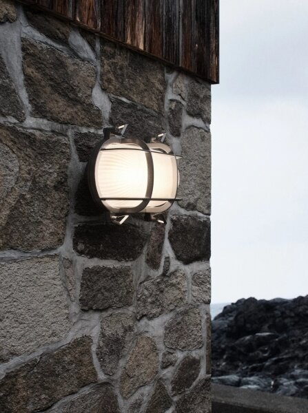 Nordlux - Aplica de exterior HELFORD 1xE27/12,5W/230V IP64 gri