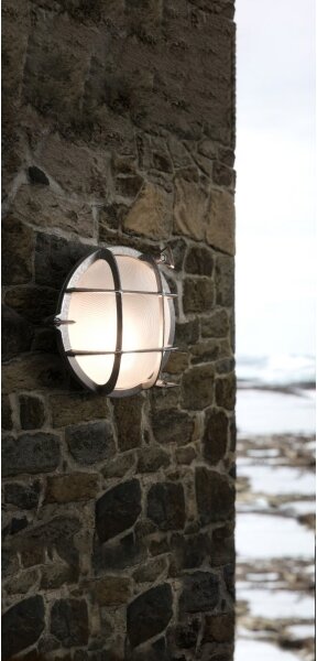 Nordlux - Aplica de perete pentru exterior POLPERRO, 1xE27/12,5W/230V, IP64, gri
