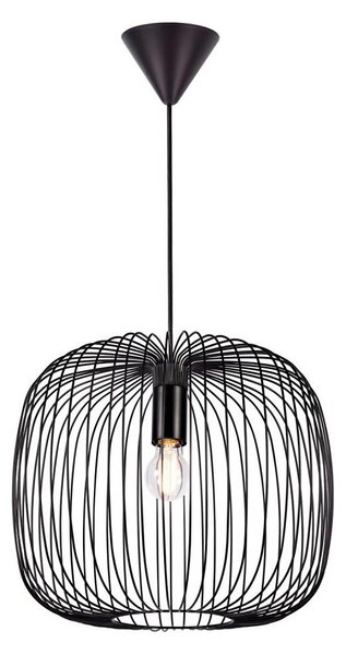 Nordlux - Pendul pe cablu BERONI 1xE27/60W/230V negru, diam. 40 cm