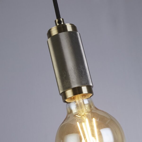 Searchlight 77651AB - Pendul suspendat pe cablu SUSPENSION 1xE27/60W/230V alamă