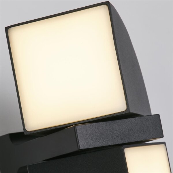 Searchlight 36150BK - Aplică LED de exterior DAKOTA 2xLED/4W/230V IP44