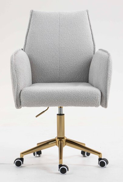 HR280K Scaun Gri Boucle cu Bază Aurie
