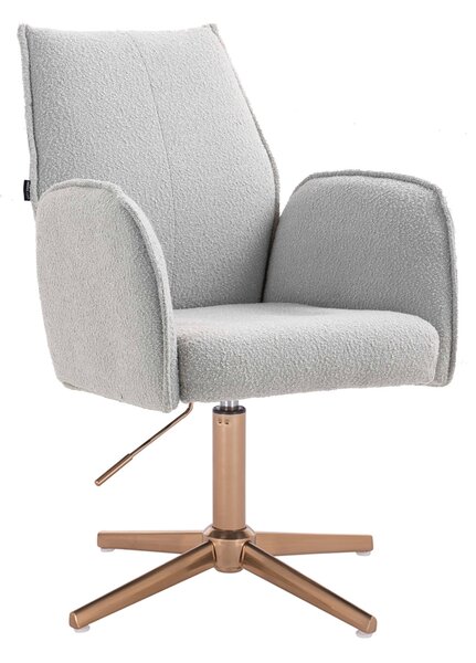 HR280CROSS Scaun Gri Boucle cu Bază Aurie