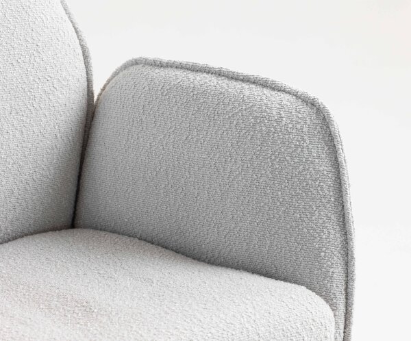 HR280W Scaun Gri Boucle cu Bază Aurie