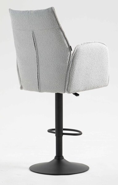 HR280W Scaun Gri Boucle cu Bază Neagră