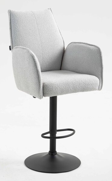 HR280W Scaun Gri Boucle cu Bază Neagră
