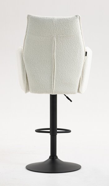 HR280W Scaun Crem Boucle cu Bază Neagră