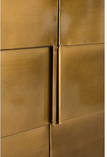Comodă aurie din metal 117x70x26 cm Hanna – Dutchbone