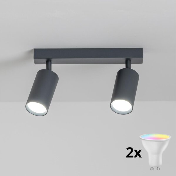 Brilagi - Spot LED RGBW reglabil SELE 2xGU10/4,8W/230V antracit