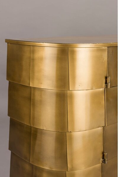 Comodă aurie din metal 117x70x26 cm Hanna – Dutchbone