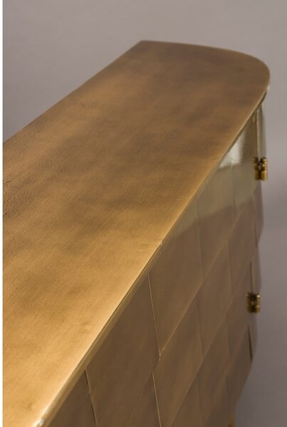 Comodă aurie din metal 117x70x26 cm Hanna – Dutchbone