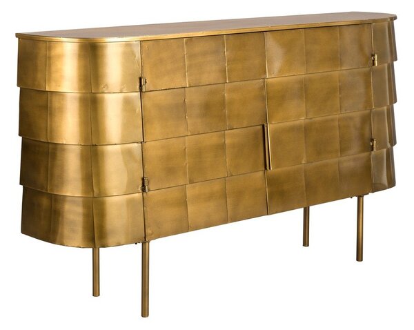 Comodă aurie din metal 117x70x26 cm Hanna – Dutchbone