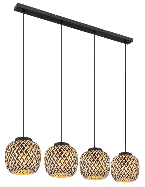 Lustră pe cablu Globo 15766-4H COLLY 4xE27/15W/230V