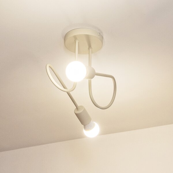 Lustră aplicată OXFORD 2xE27/15W/230V crem