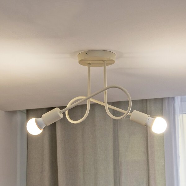 Lustră aplicată OXFORD 2xE27/15W/230V crem