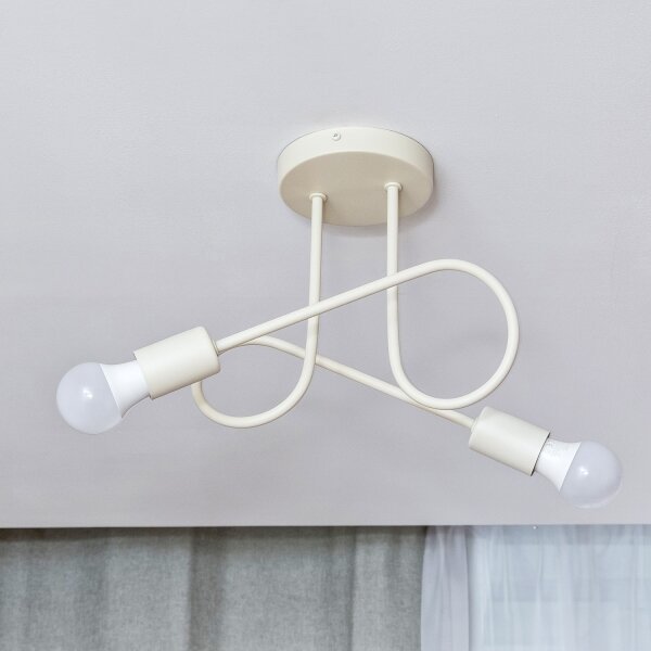 Lustră aplicată OXFORD 2xE27/15W/230V crem