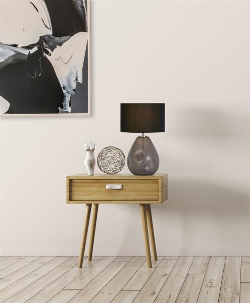 Searchlight EU65420BK - Lampă de masă DEVON, 1xE27/60W/230V, neagră