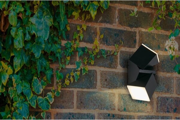 Searchlight 36170BK - Aplica de perete LED pentru exterior MONTANA 2xLED/6W/230V IP44