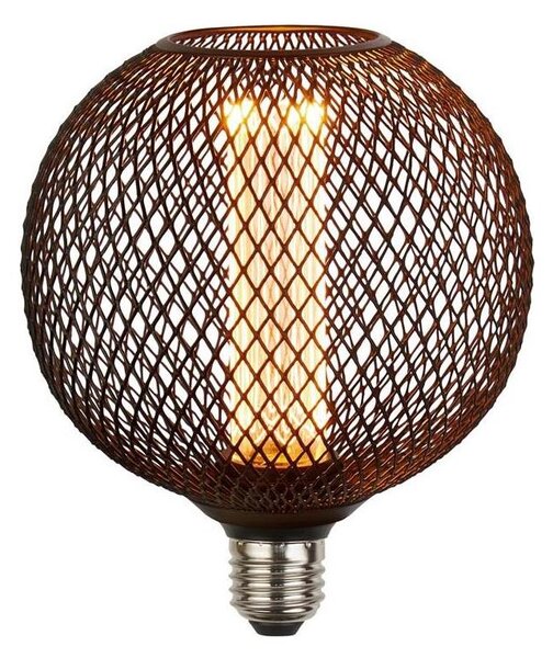 Searchlight 26003BK - Bec LED decorativ Wire Mesh E27/4,5W/230V 2700K