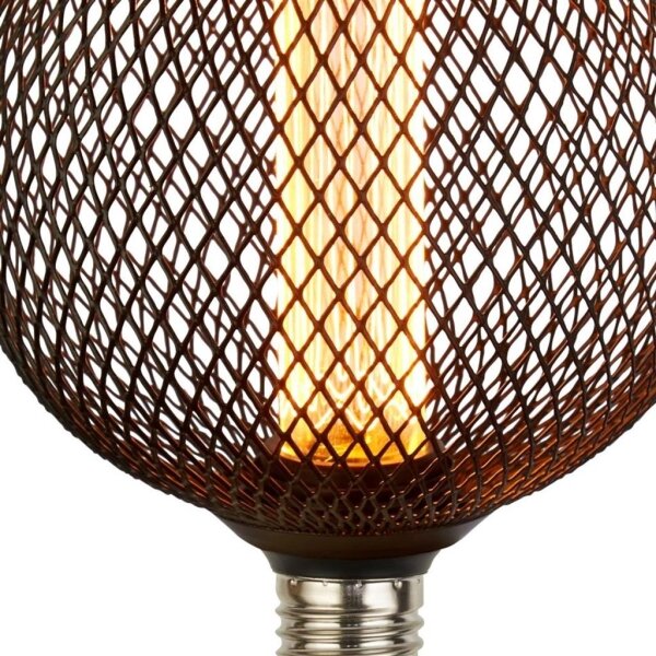 Searchlight 26003BK - Bec LED decorativ Wire Mesh E27/4,5W/230V 2700K