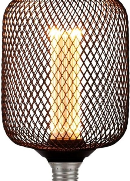 Searchlight 26002BK - Bec LED decorativ Wire Mesh E27/4,5W/230V 2700K