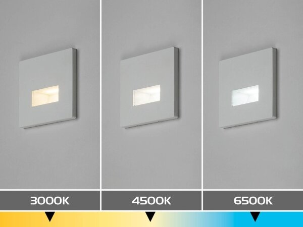 Rabalux 77196 - Aplică LED pentru scări LUNCA LED/1W/230V 3000/4500/6500K alb