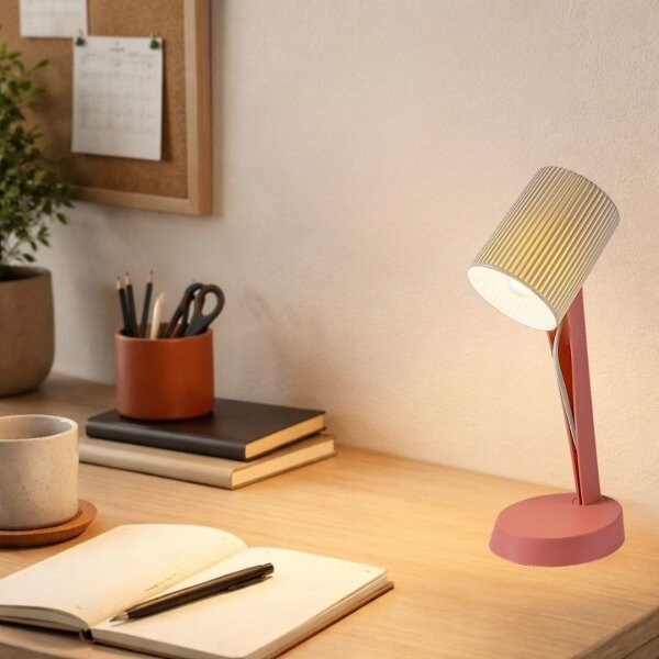 Rabalux 74088 - Lampă de birou SOLVET 1xE14/11W/230V roz