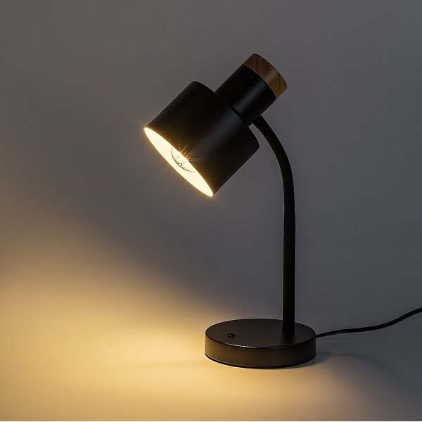Rabalux 74096 - Lampă de masă PASTRO 1xE27/20W/230V neagră