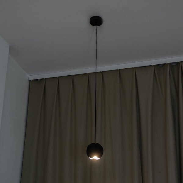 Lustră cu cablu GAMBIT 1xGU10/10W/230V, neagră