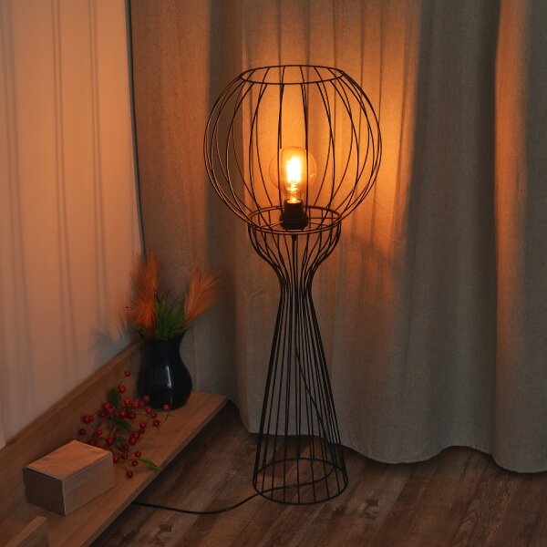 Lampadar MERCURE, 1x E27/15W/230V, negru