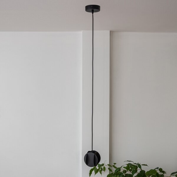 Lustră cu cablu GAMBIT 1xGU10/10W/230V, neagră