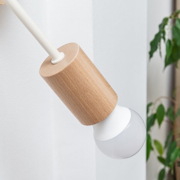 Aplică de perete OXFORD 1xE27/15W/230V pin/crem