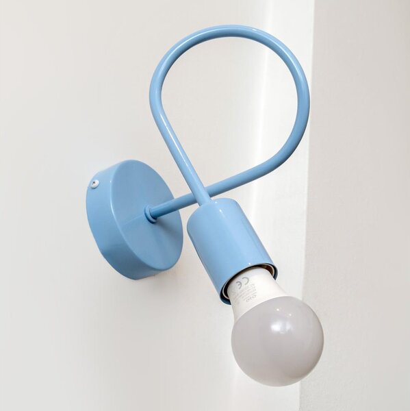 Aplica de perete OXFORD 1xE27/15W/230V albastră