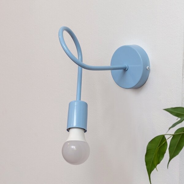 Aplica de perete OXFORD 1xE27/15W/230V albastră