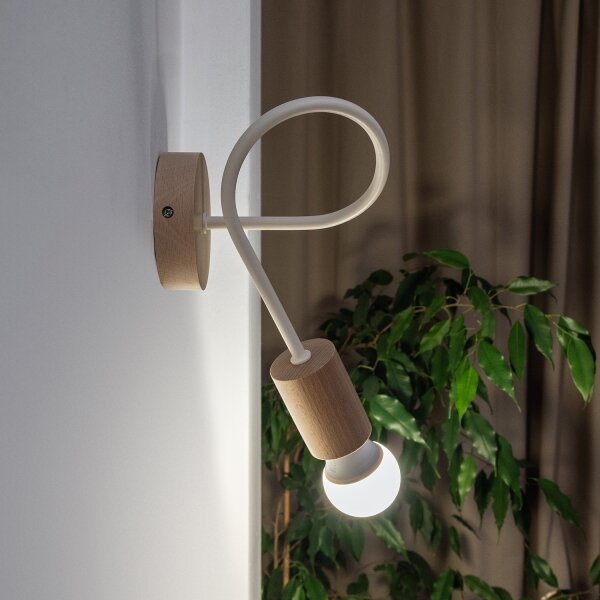 Aplică de perete OXFORD 1xE27/15W/230V pin/crem
