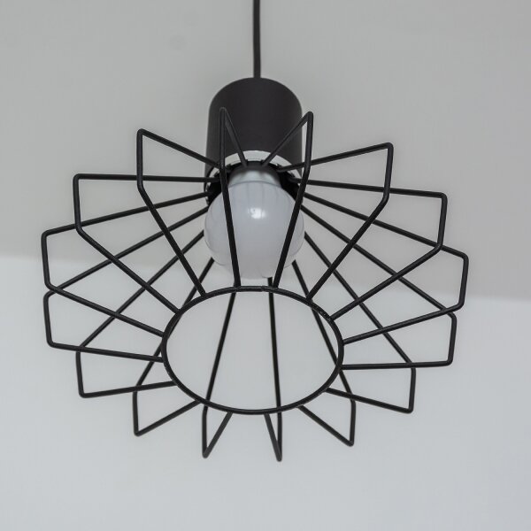 Candelabru suspendat pe cablu SOLANO 3xE27/15W/230V negru/crom lucios