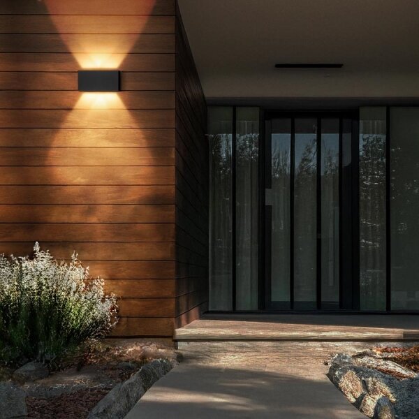 Brilagi - Aplică de perete LED pentru exterior DOUBLE CUBE LED/12W/230V antracit IP65