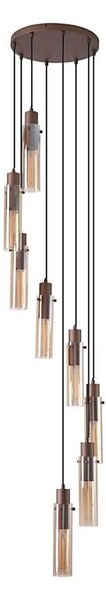 Searchlight 88920-8MO - Candelabru suspendat pe cablu SWEDEN 8xE27/60W/230V