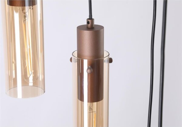 Searchlight 88920-8MO - Candelabru suspendat pe cablu SWEDEN 8xE27/60W/230V
