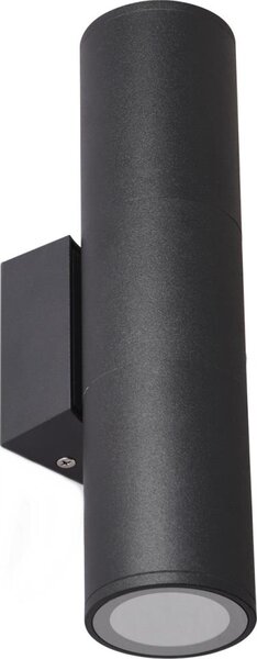 Aplică de exterior 2xGU10/35W/230V IP54 negru rotund