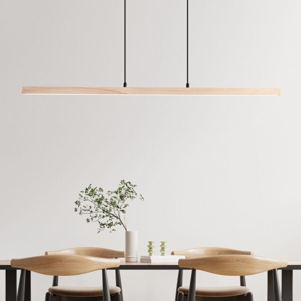 Brilliant - Lustră LED pe cablu ARION LED/22W/230V, lemn de pin