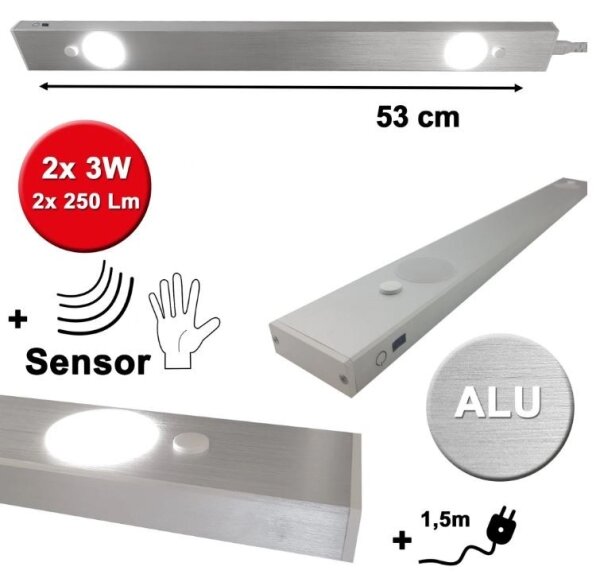 HiLite - Lumină LED subliniară cu senzor BERN 2xLED/3W/230V 4000K