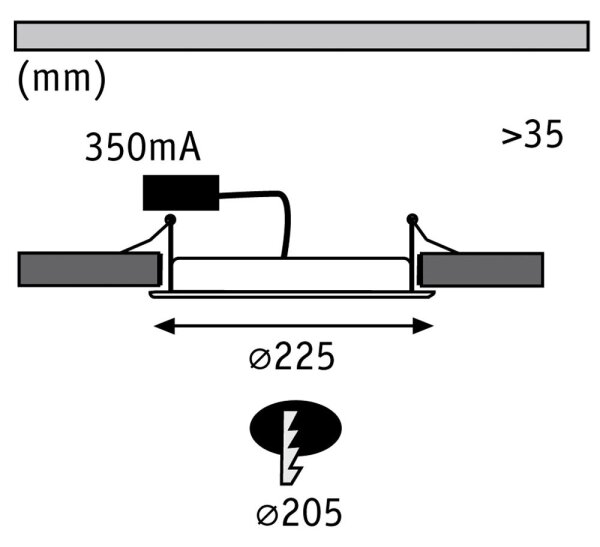 Paulmann 92034 - LED/14W Lampă încastrată 230V