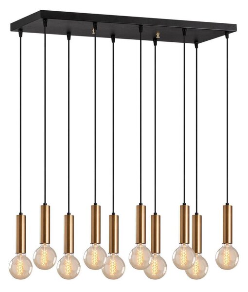 Candelabru TEMPO pe cablu, 10 x E27, 40 W, 230 V, auriu