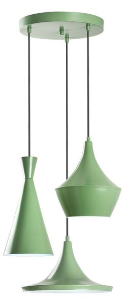 Lustră pe cablu TOM, 3x E27, 40W, 230V, verde