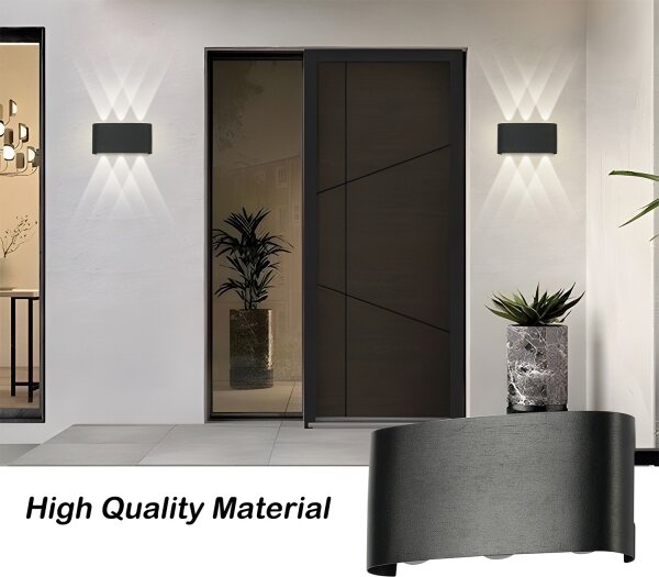 Brilagi - Aplică LED de exterior FLAREBOX, 6W, 230V, neagră, IP65