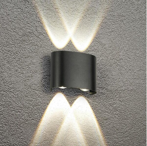 Brilagi - Aplica de exterior FLAREBOX LED/4W/230V neagră IP65