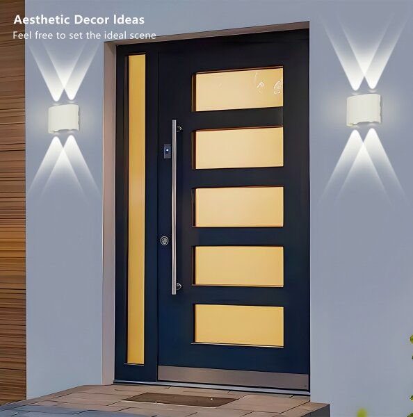 Brilagi - Aplica LED de exterior FLAREBOX, 4W, 230V, albă, IP65